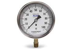 Duralife pressure gauge showing 0 to 100 psi